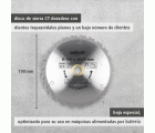 1 disco de sierra circular CT para sierras a batería  ø85x15 mm