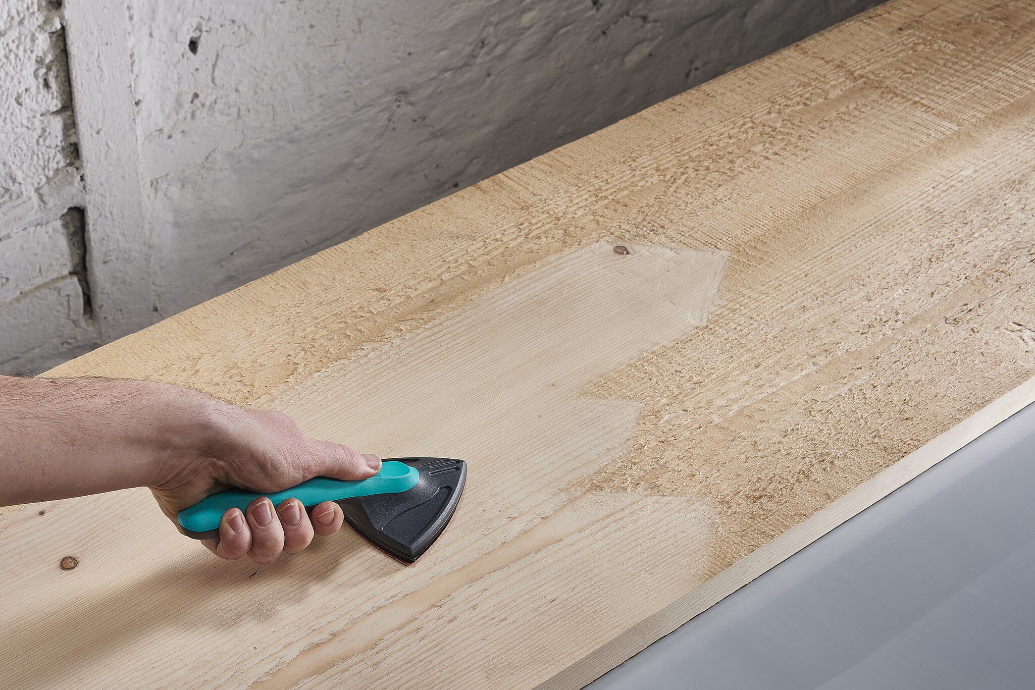 Juego de hojas abrasivas autoadherentes para madera/metal, tamaño de grano: 40/60, 5 piezas