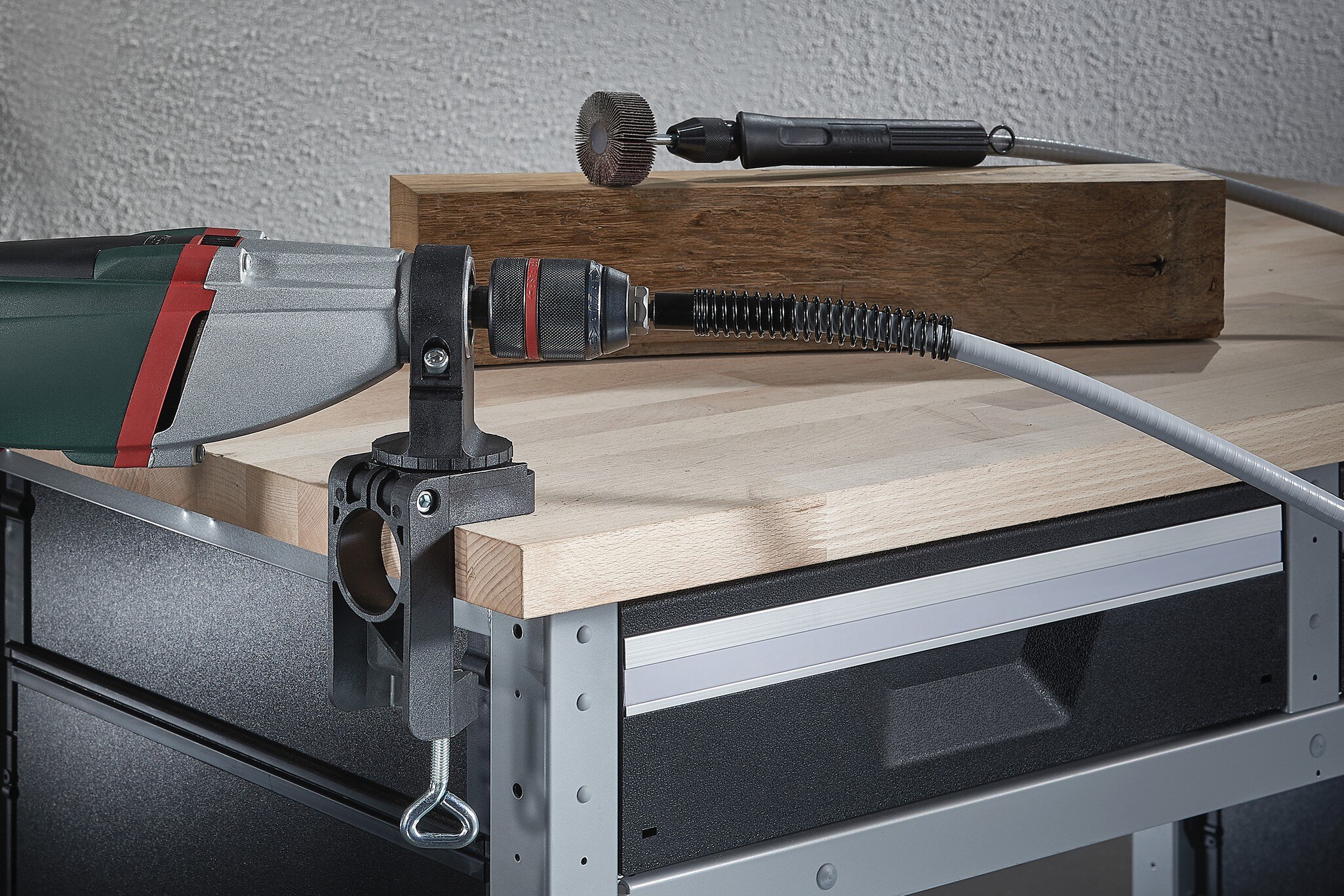 1 soporte combinado de plástico para taladradora