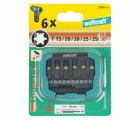 1 caja de puntas Impact, 7 piezas, Torx