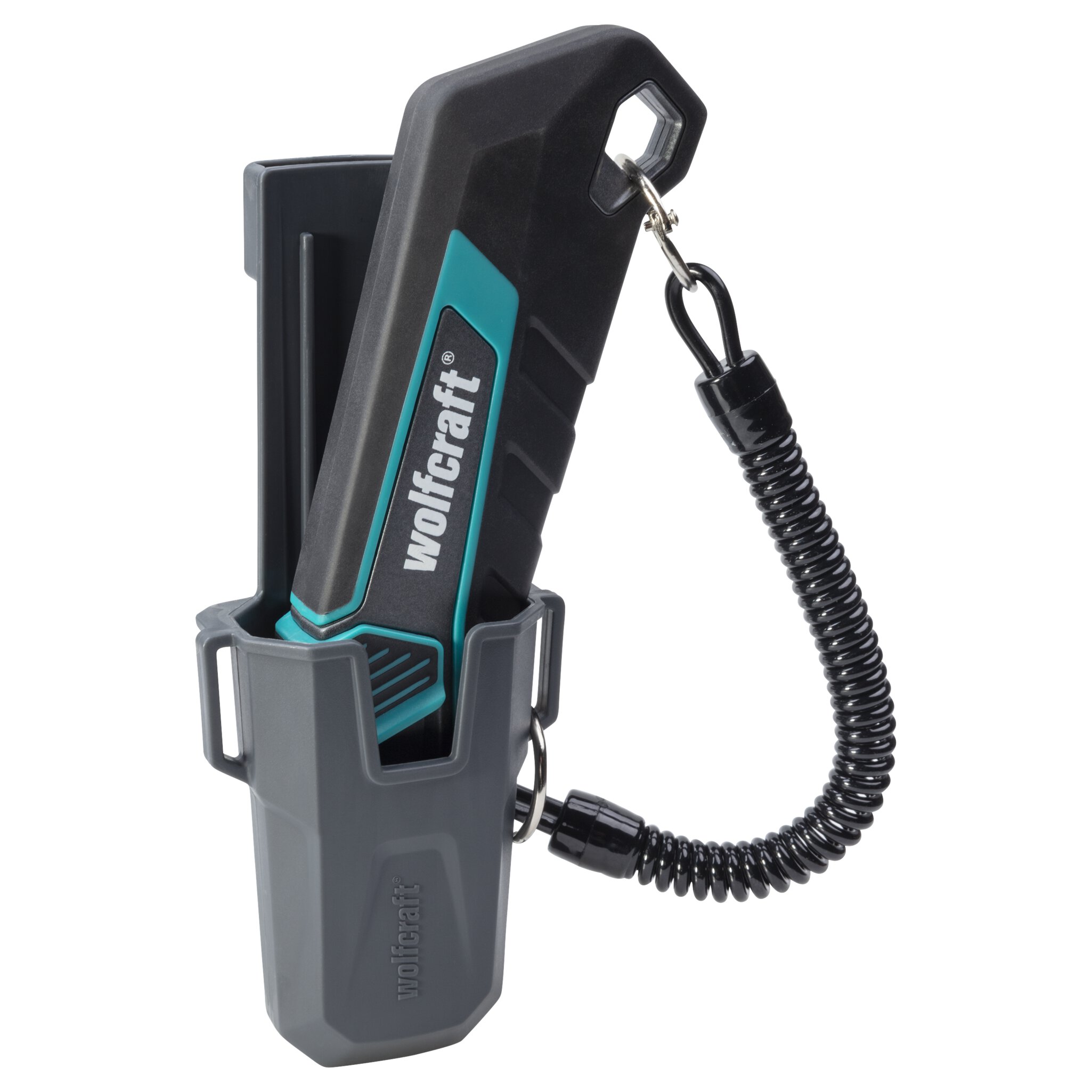 Cúter de cuchilla trapezoidal PRO SAFETY con estuche