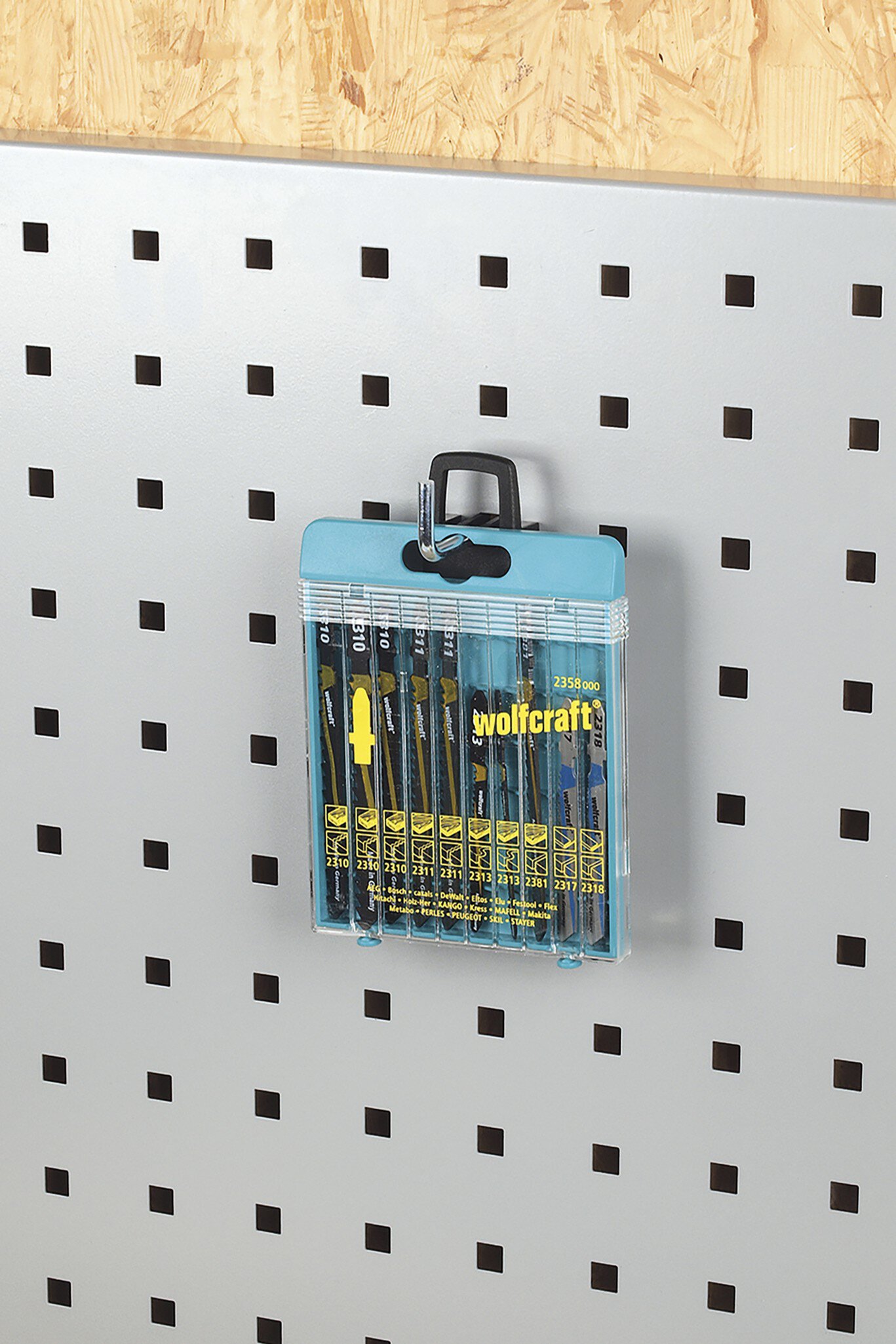 5 ganchos individuales para panel perforado de 30 mm WSS