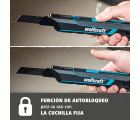Cúter de cuchillas separables PRO SAFETY, 18 mm