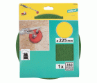 1 fieltro abrasivo adhesivo, grano 280 Ø 225 mm