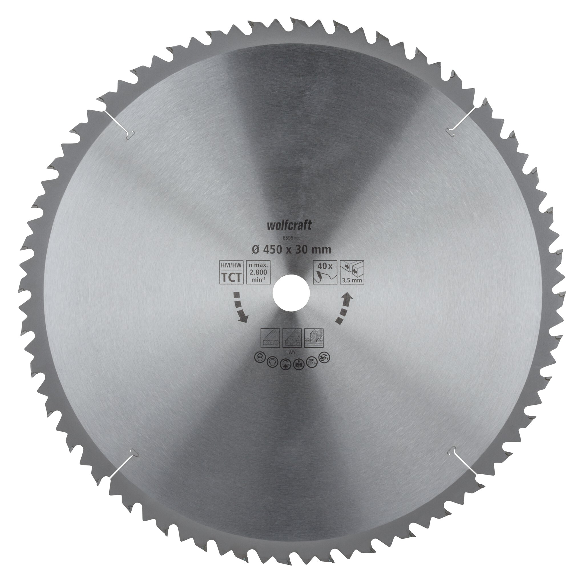 1 disco para sierras circulares de mesa CT, 28 dientes ø450 mm
