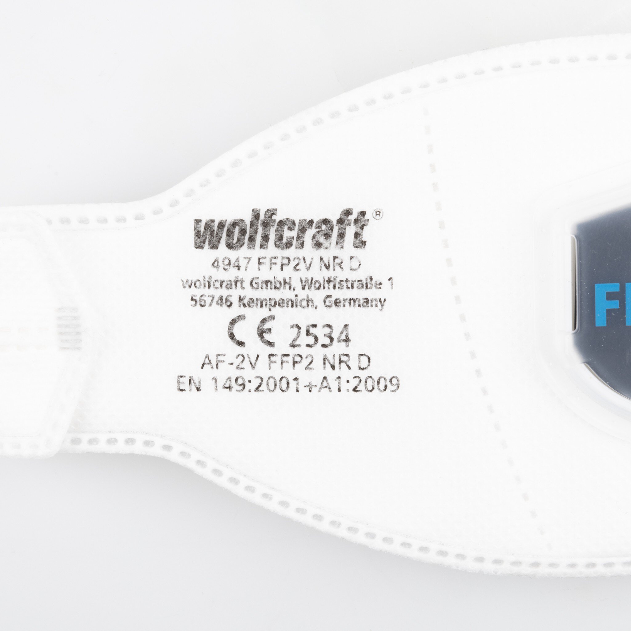 2 máscaras plegables de protección respiratoria con válvula, FFP2