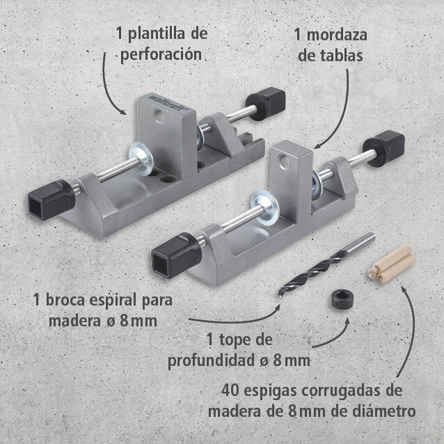 1 juego universal de ensamblaje para madera de 43 piezas
