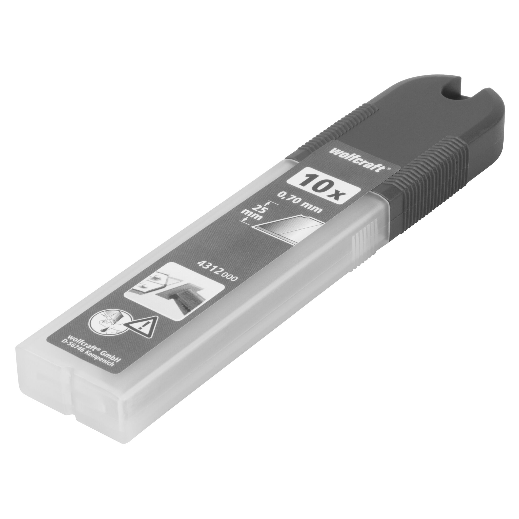 10 cuchillas separables de 0,7 x 25 mm