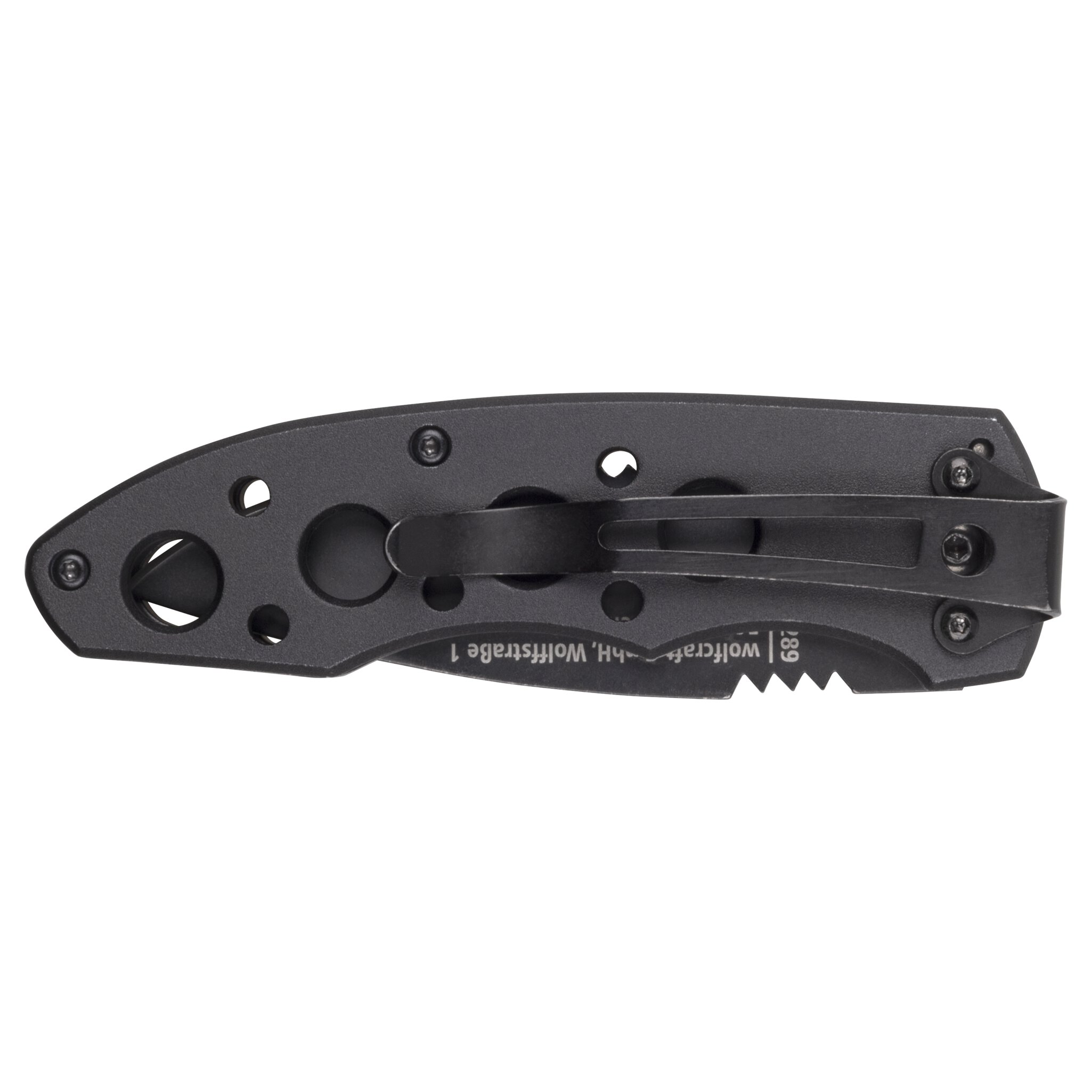 1 navaja plegable con cuchilla dentada de 75 mm
