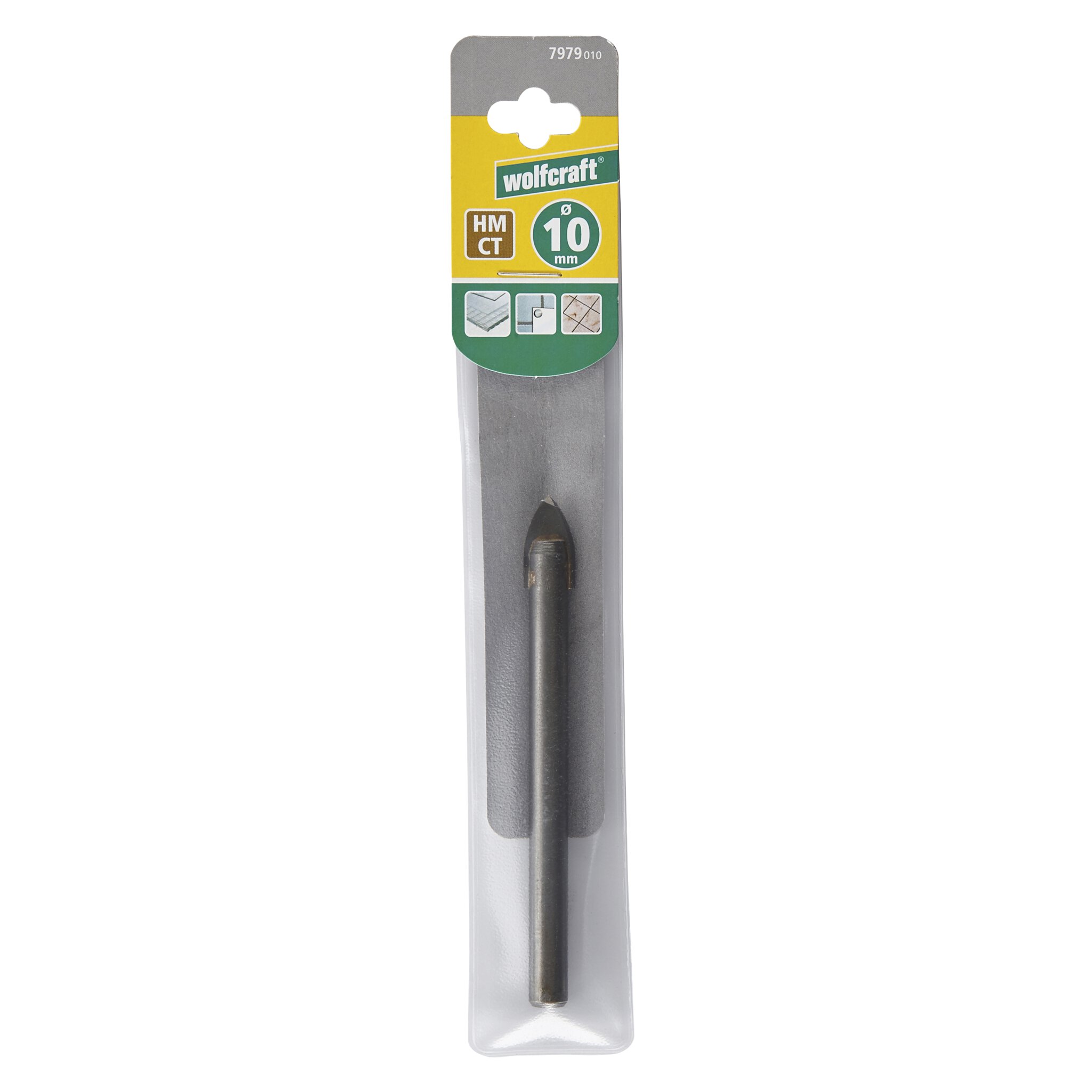 1 broca para cristal y azulejos CT Ø 10 mm