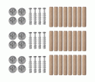 Uniones excéntricas para muebles
