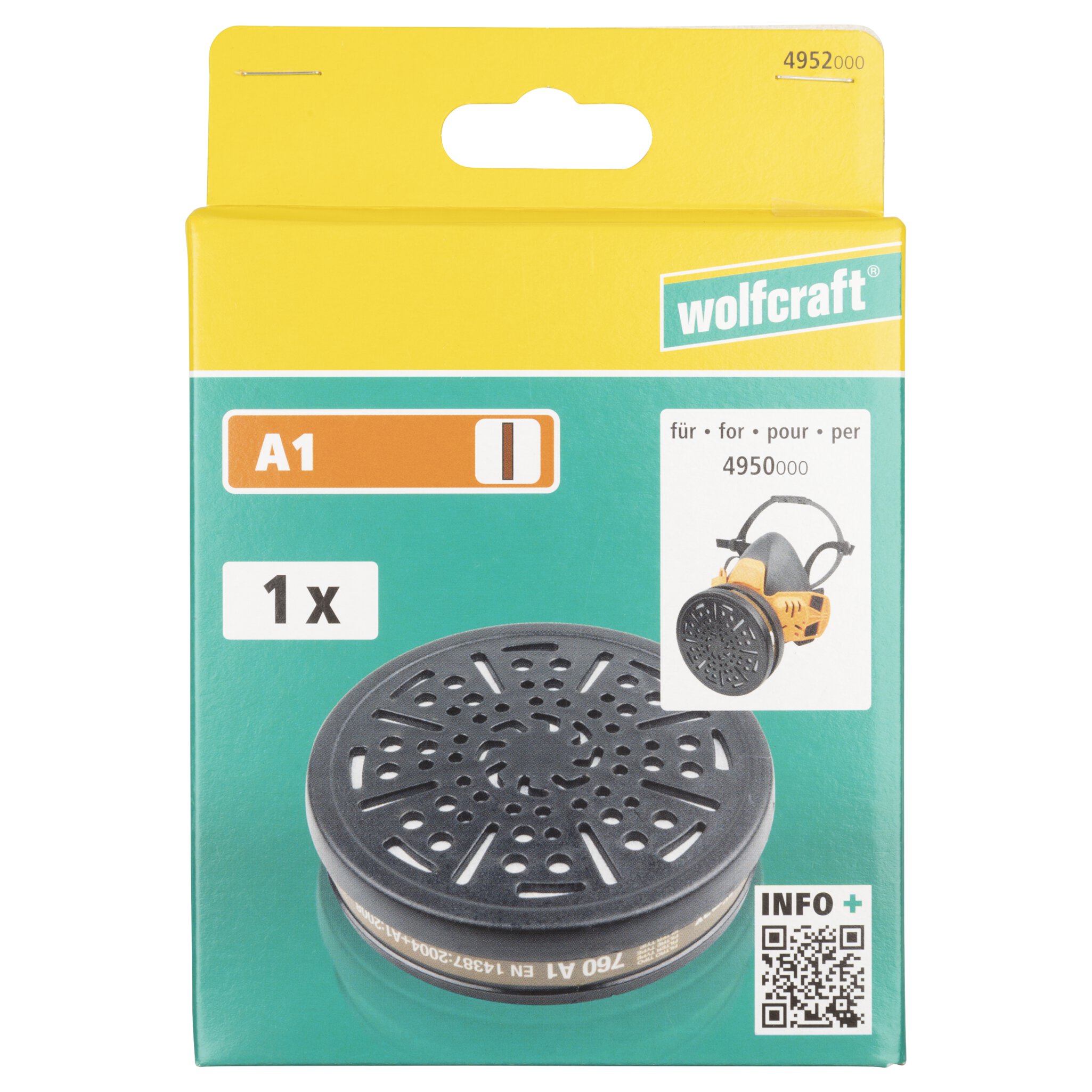 Filtro de protección respiratoria A1