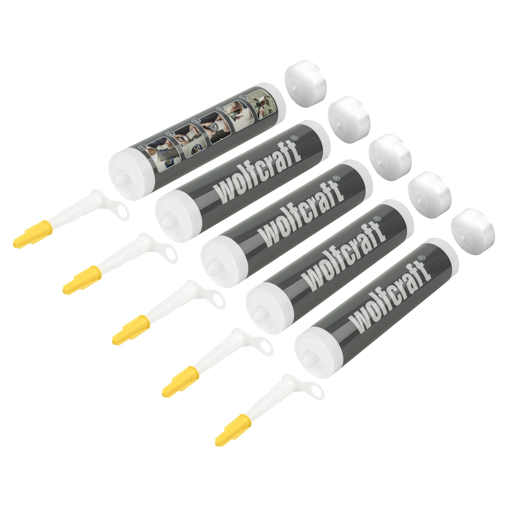5 cartuchos vacíos de 310 ml