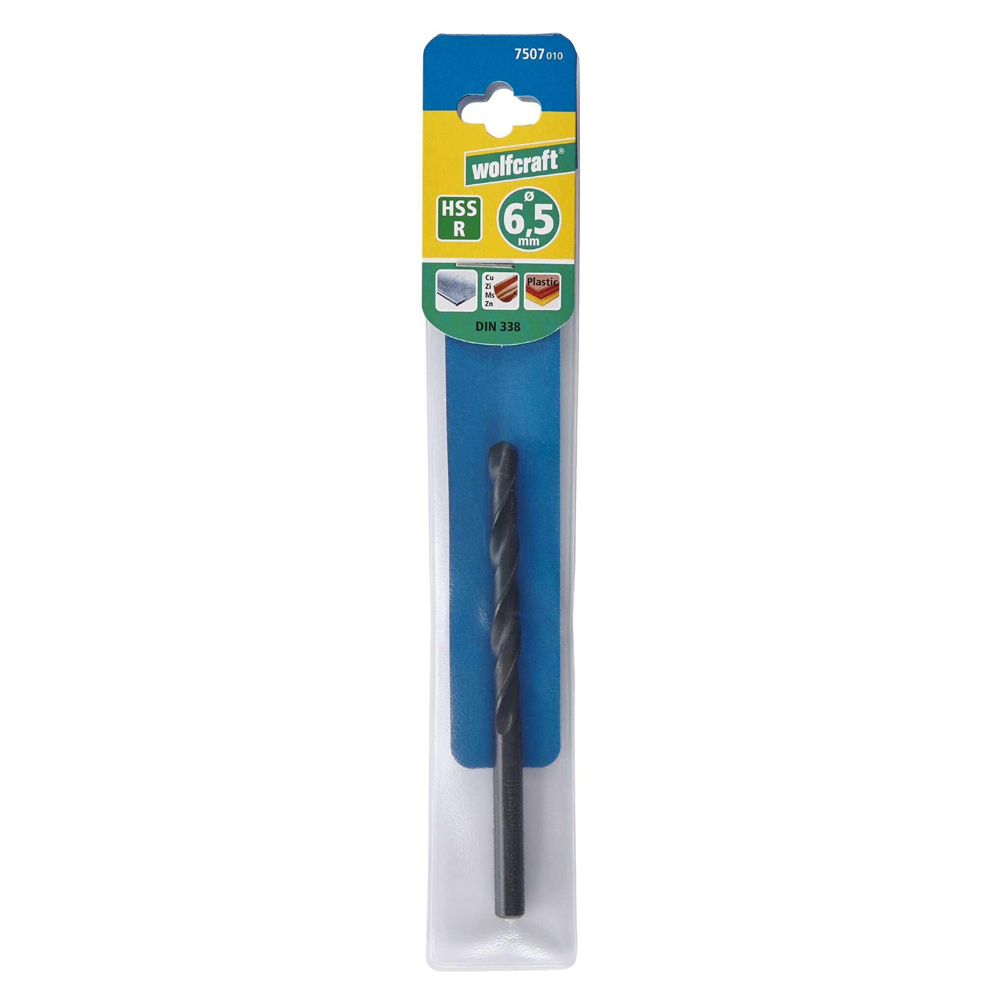 1 broca para metal HSS, FL, Ø 6,5 x 101 mm