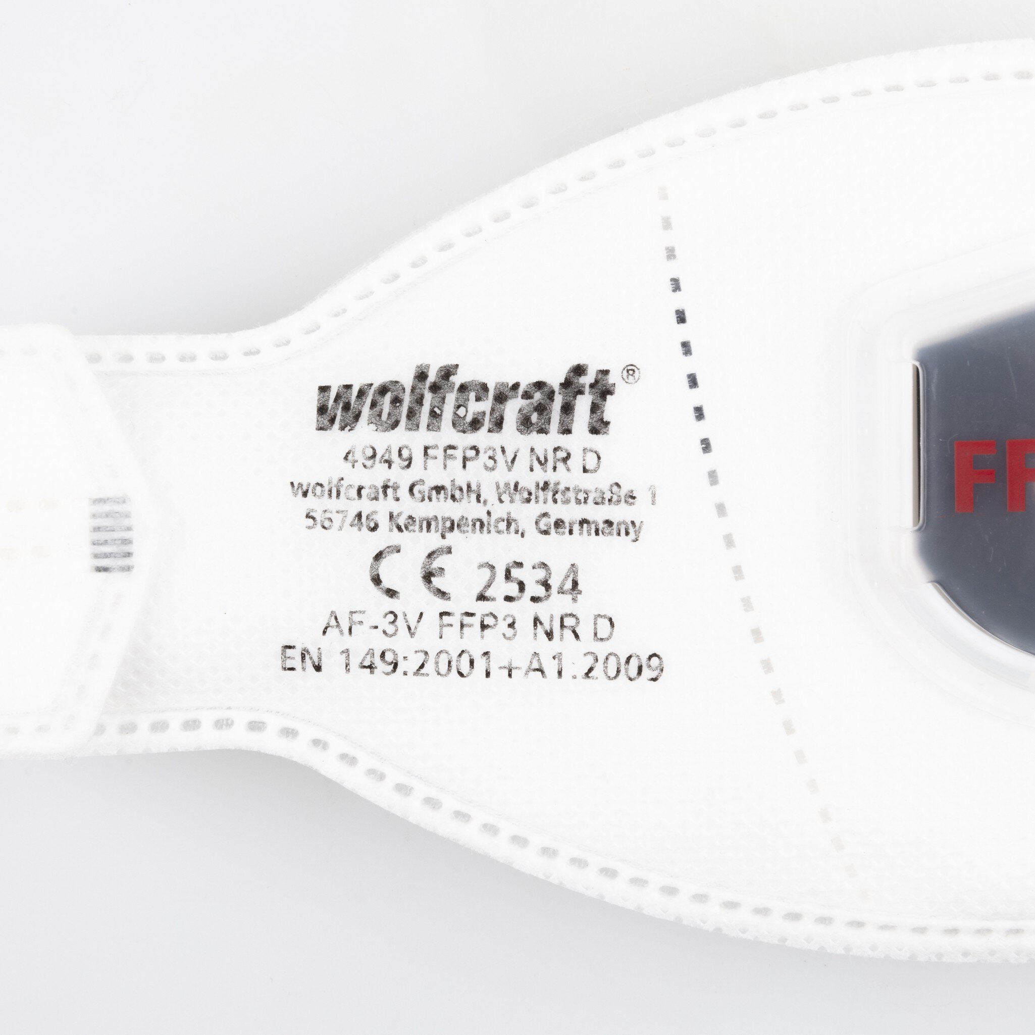 2 máscaras plegables de protección respiratoria con válvula, FFP3