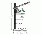 1 soporte de taladro con columna redonda