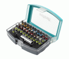 Caja de puntas, ranura / estrella (PH/PZ) / TORX® (T) / hexágono interior, 32 piezas