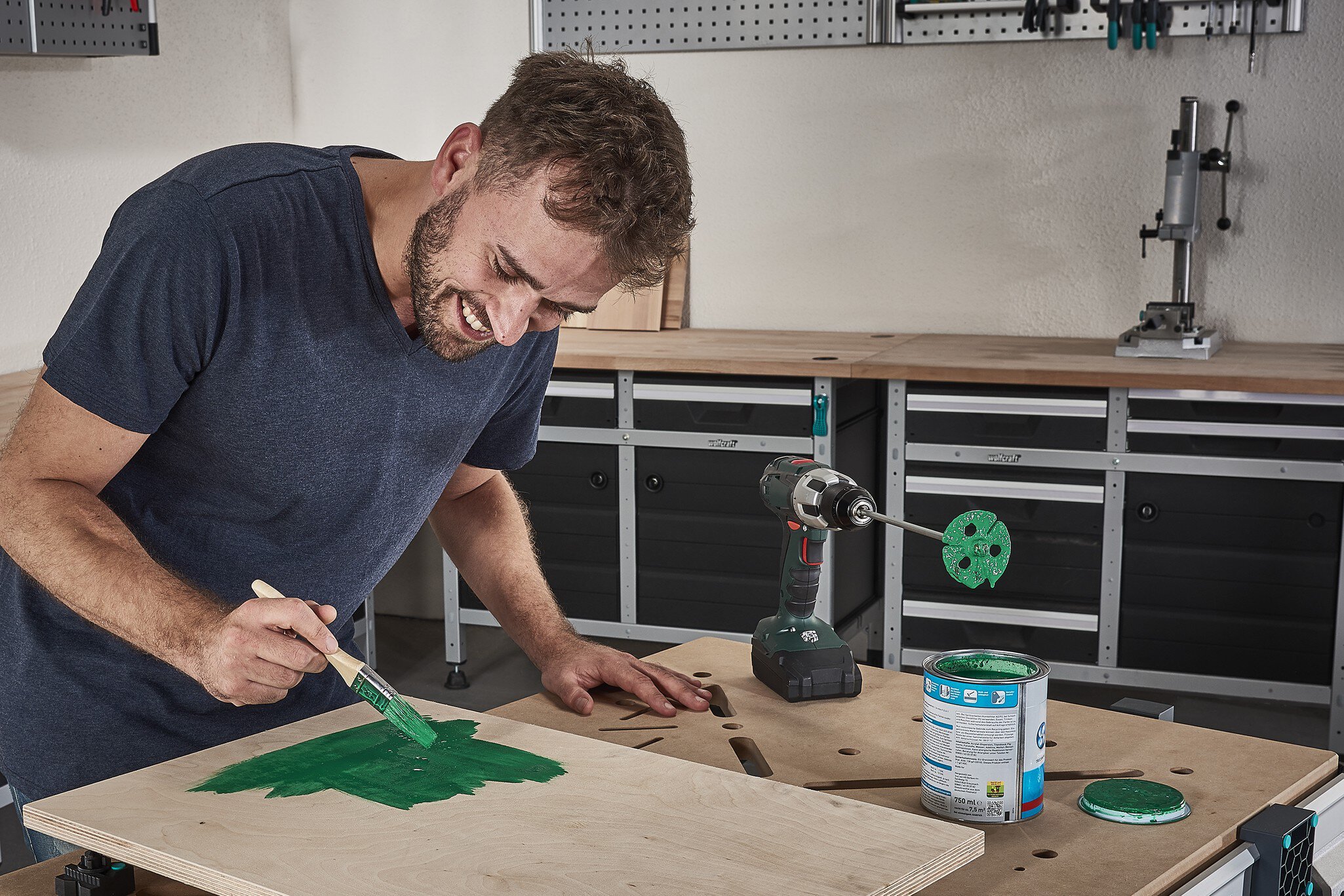 1 mezclador para pintura Ø 60 x 350 mm suelto