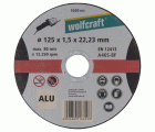 1 disco para cortar aluminio ø 125x1,5x22,2 mm