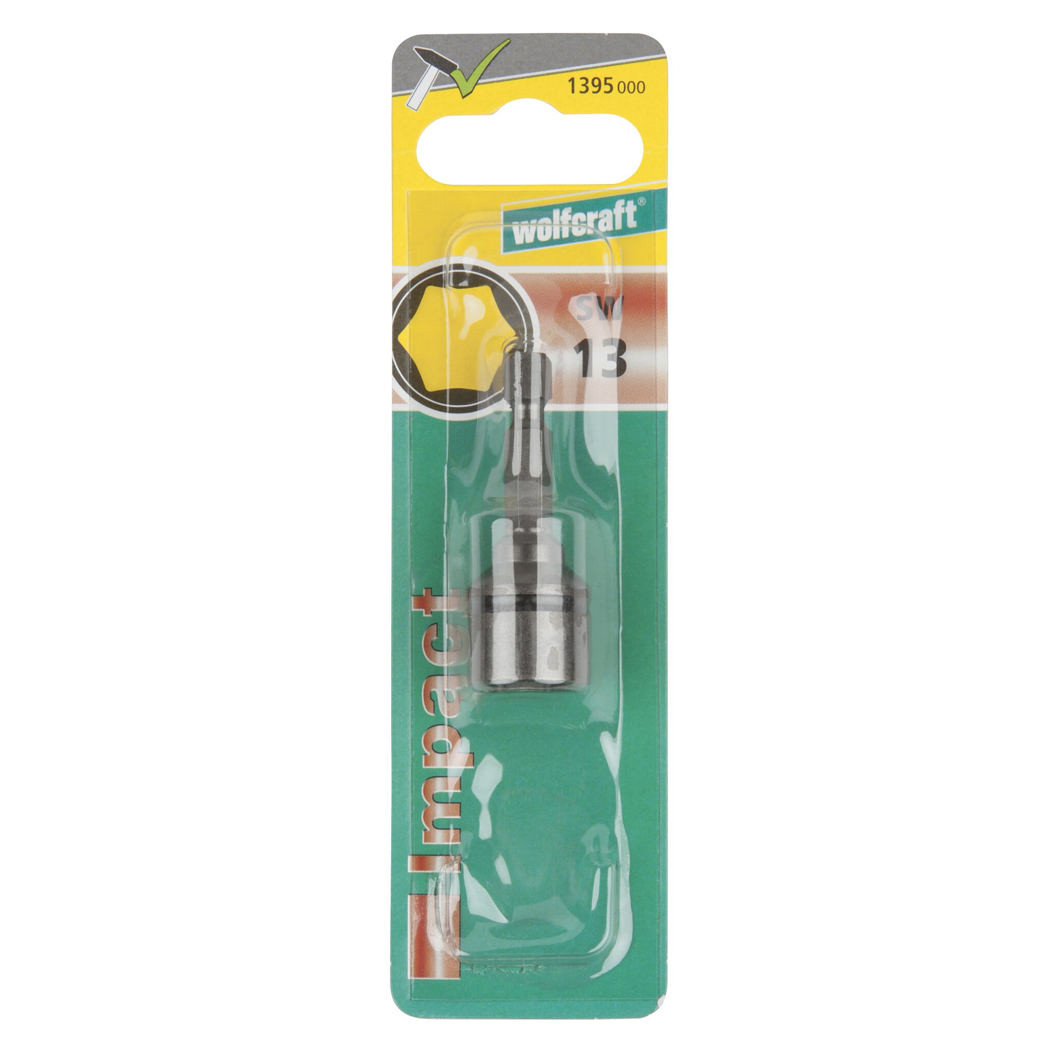 1 llave de vaso Impact, CrMo, SW 13