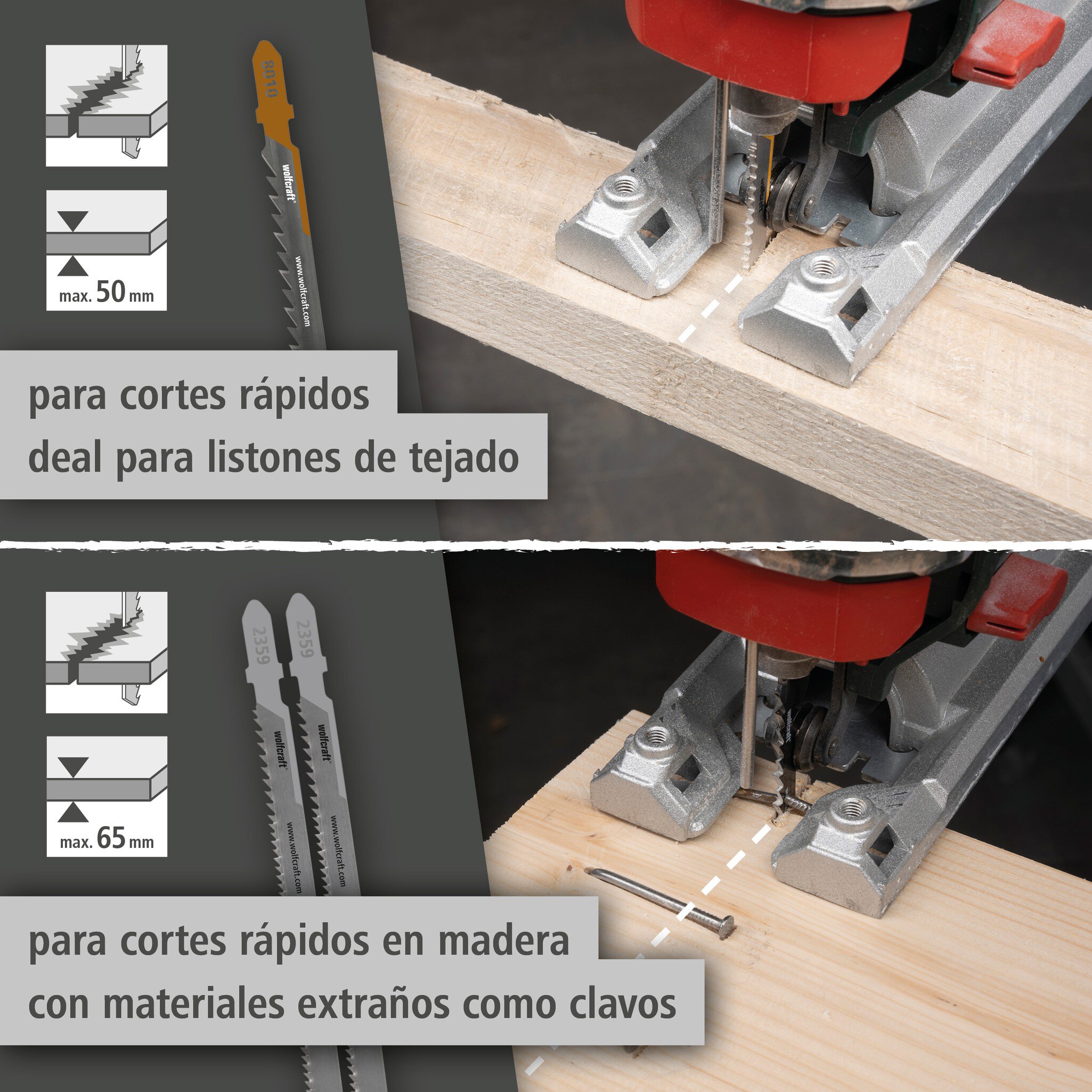 Juego de proyecto de hojas de sierra de calar "Demolición", 3 piezas