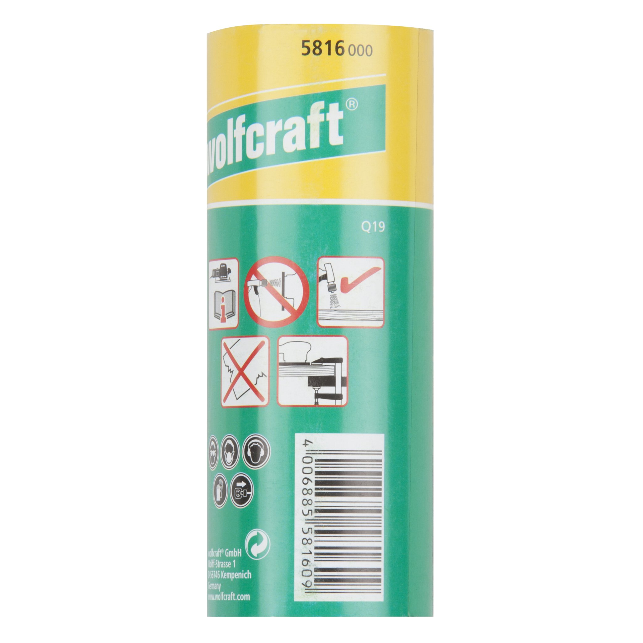1 rollo de papel abrasivo SiC de grano 400, 3 m x 115 mm