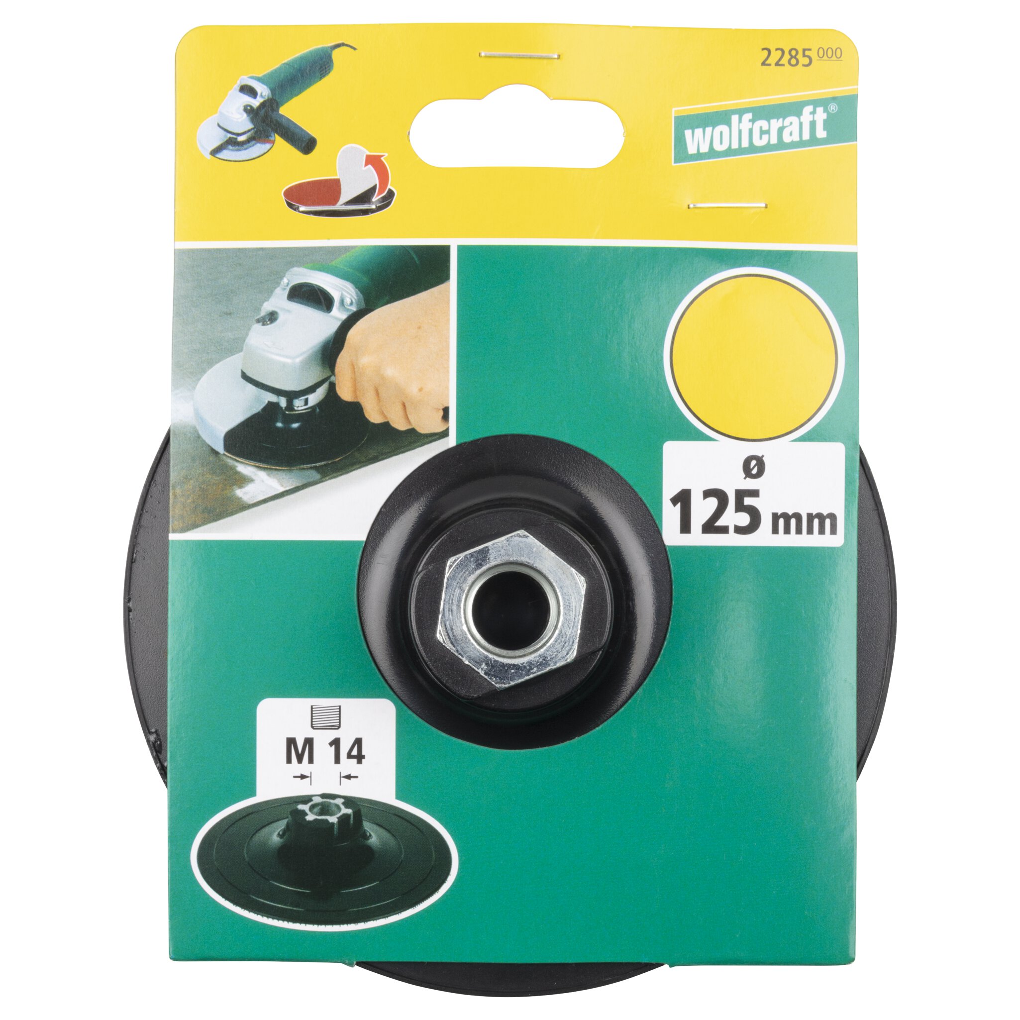 1 plato abrasivo adhesivo WS, rosca M14 Ø 125 mm