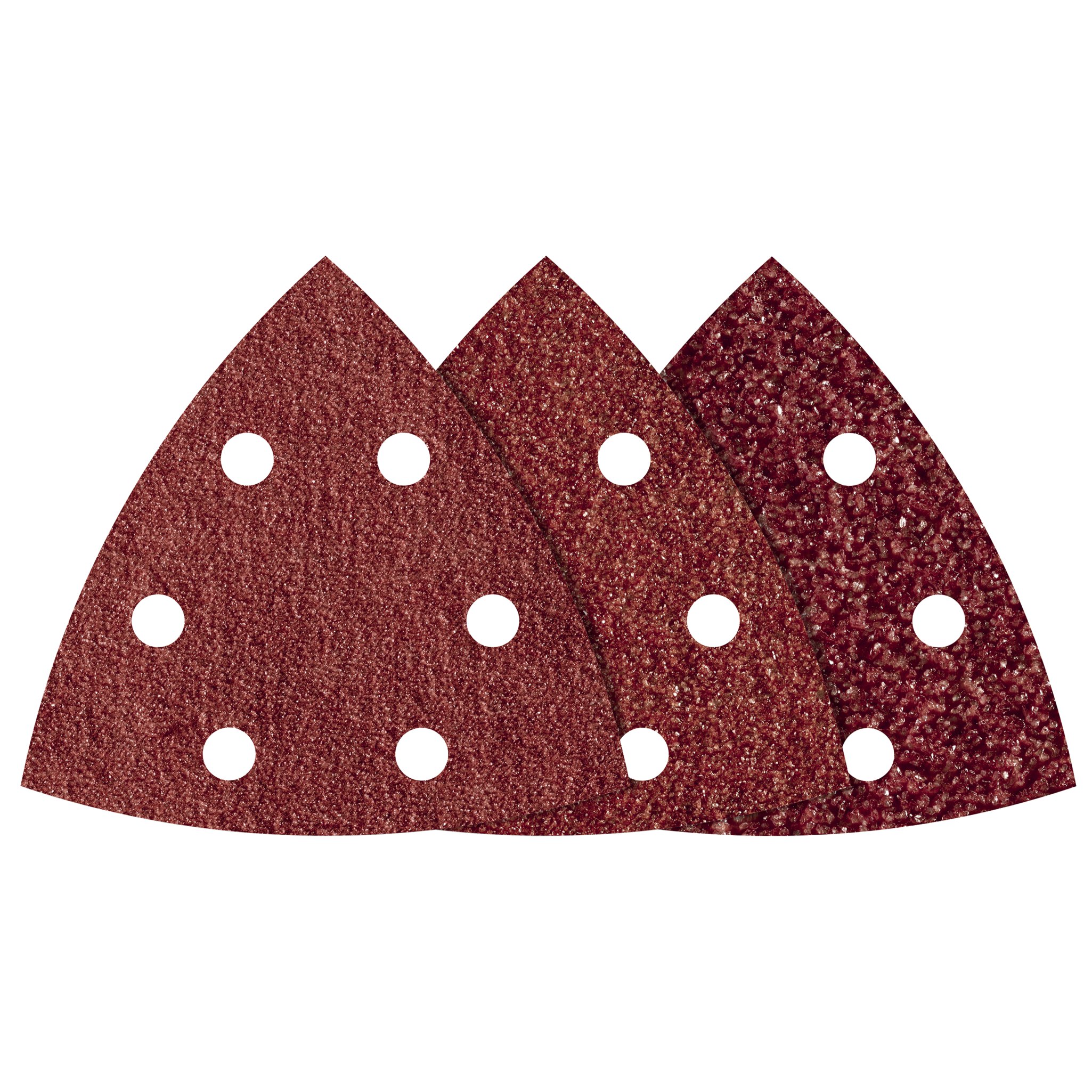 Juego de hojas abrasivas autoadherentes para madera/metal, 95 mm, tamaño de grano: 60-240, 20 piezas
