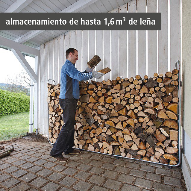 Soporte para almacenar leña modular XXL