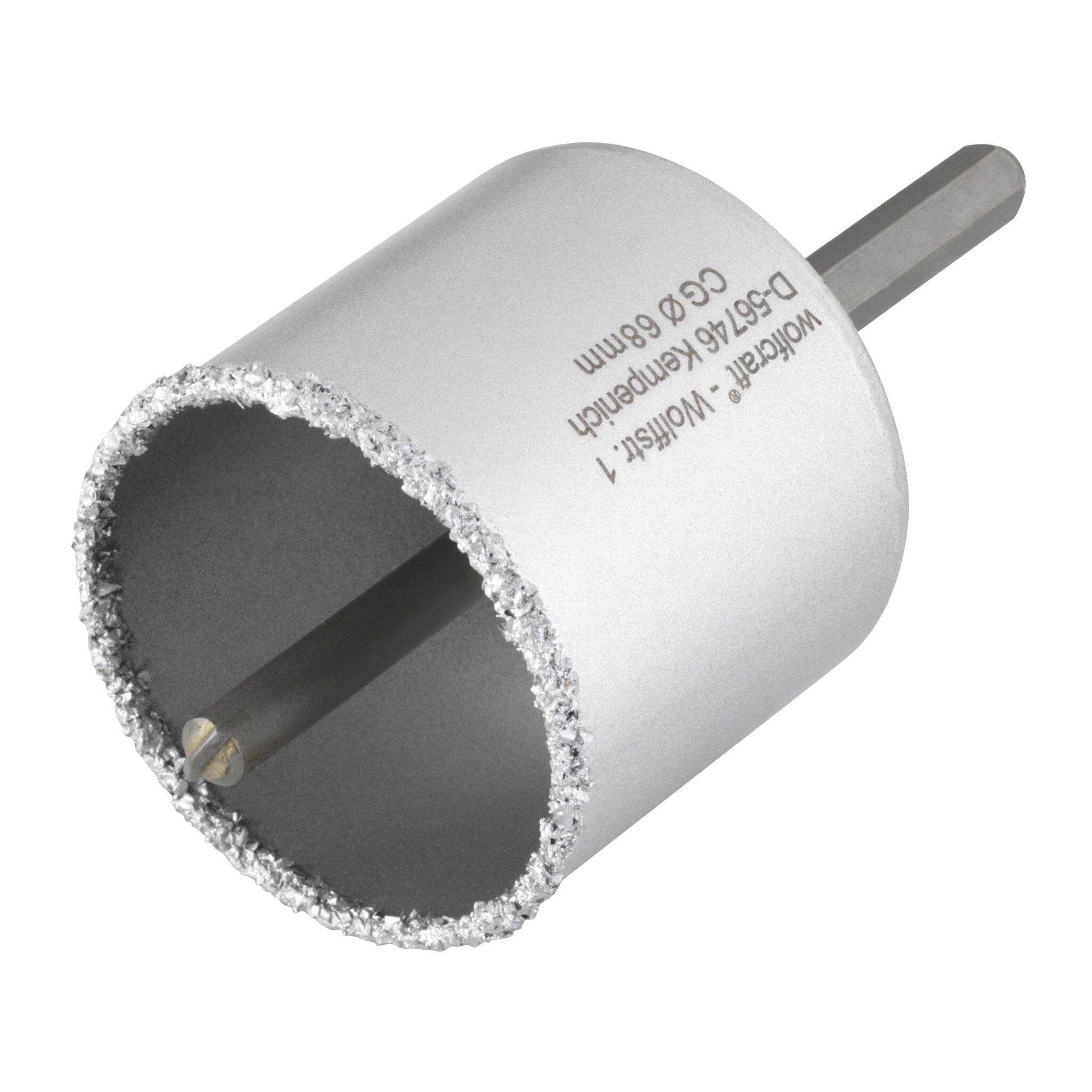 1 corona de perforación CT con vástago y broca ø 68 mm
