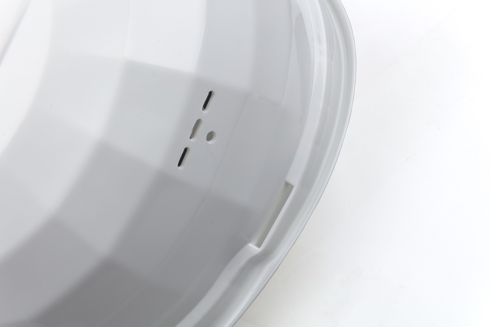 Casco protector, blanco