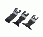 Juego de sierra vibratoria para construcción en seco ˮStandardˮ de 3 piezas, enganche universal