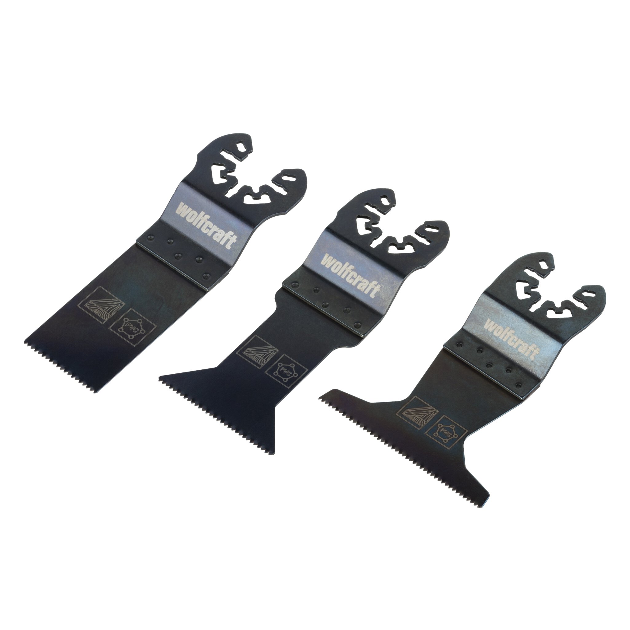 Juego de sierra vibratoria para construcción en seco ˮStandardˮ de 3 piezas, enganche universal