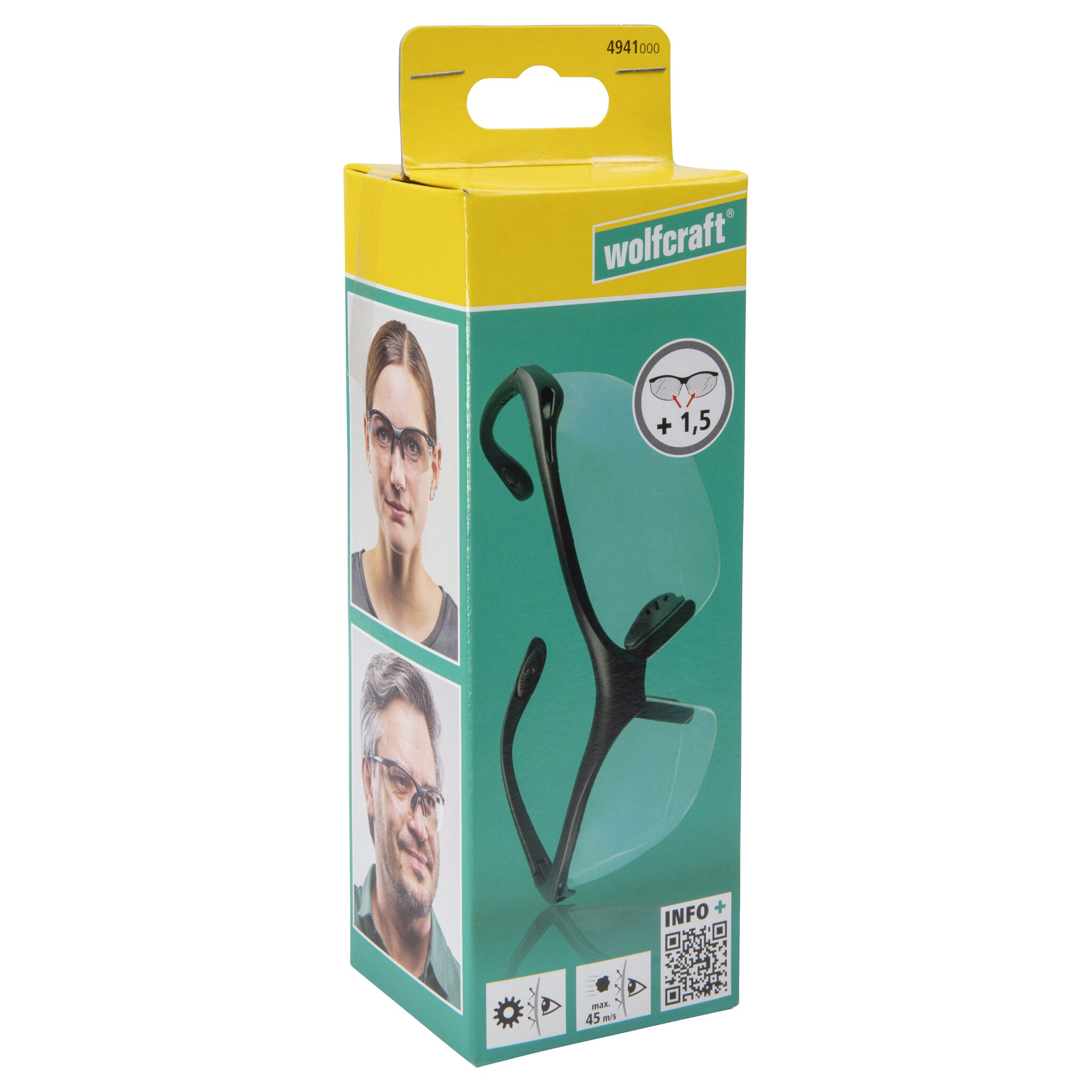 Gafas de seguridad con graduación, +1,5