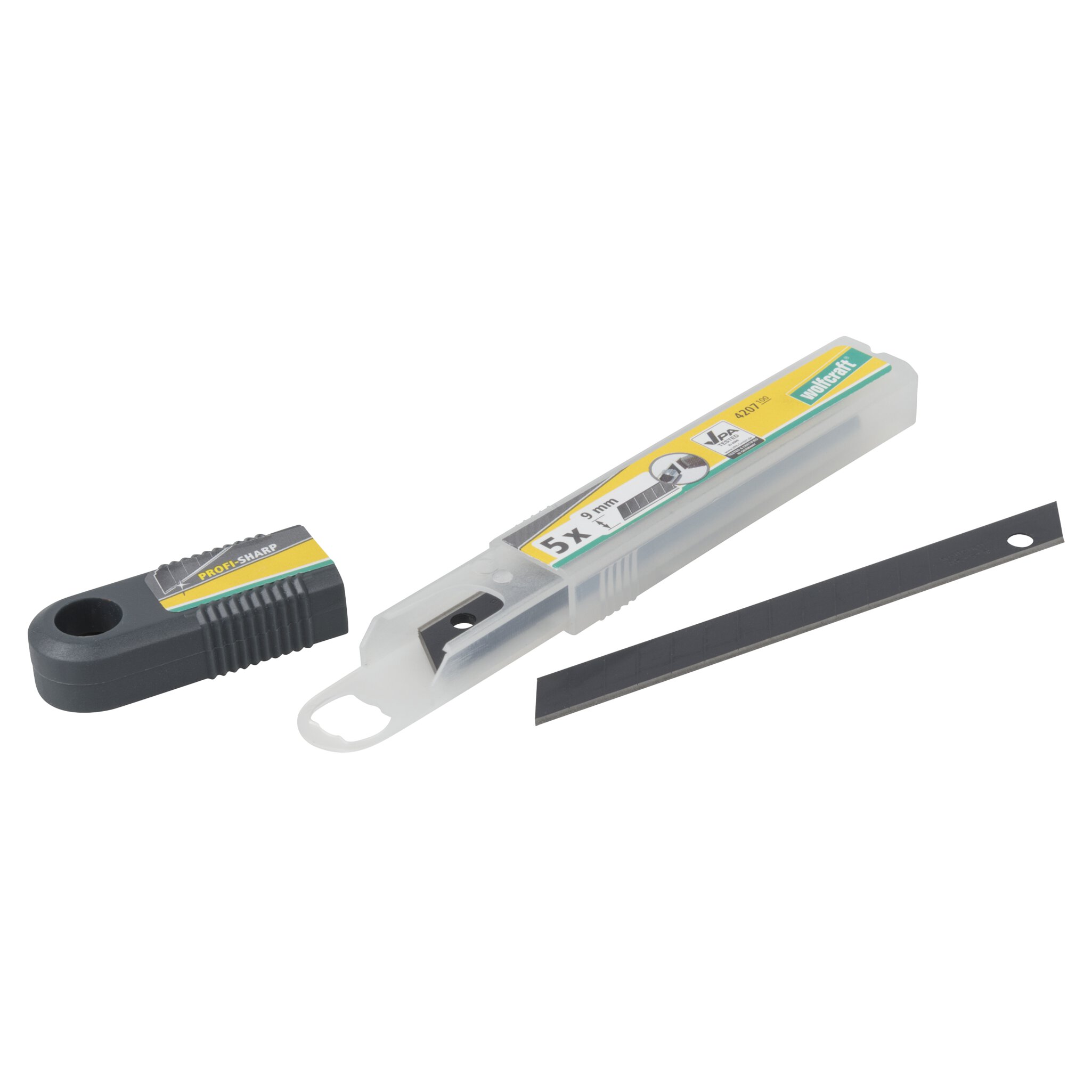5 cuchillas separables de 9 mm pro sharp negras