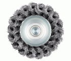1 cepillo de copa de alambre de acero trenzado, vást. hexagonal, Ø 75 mm