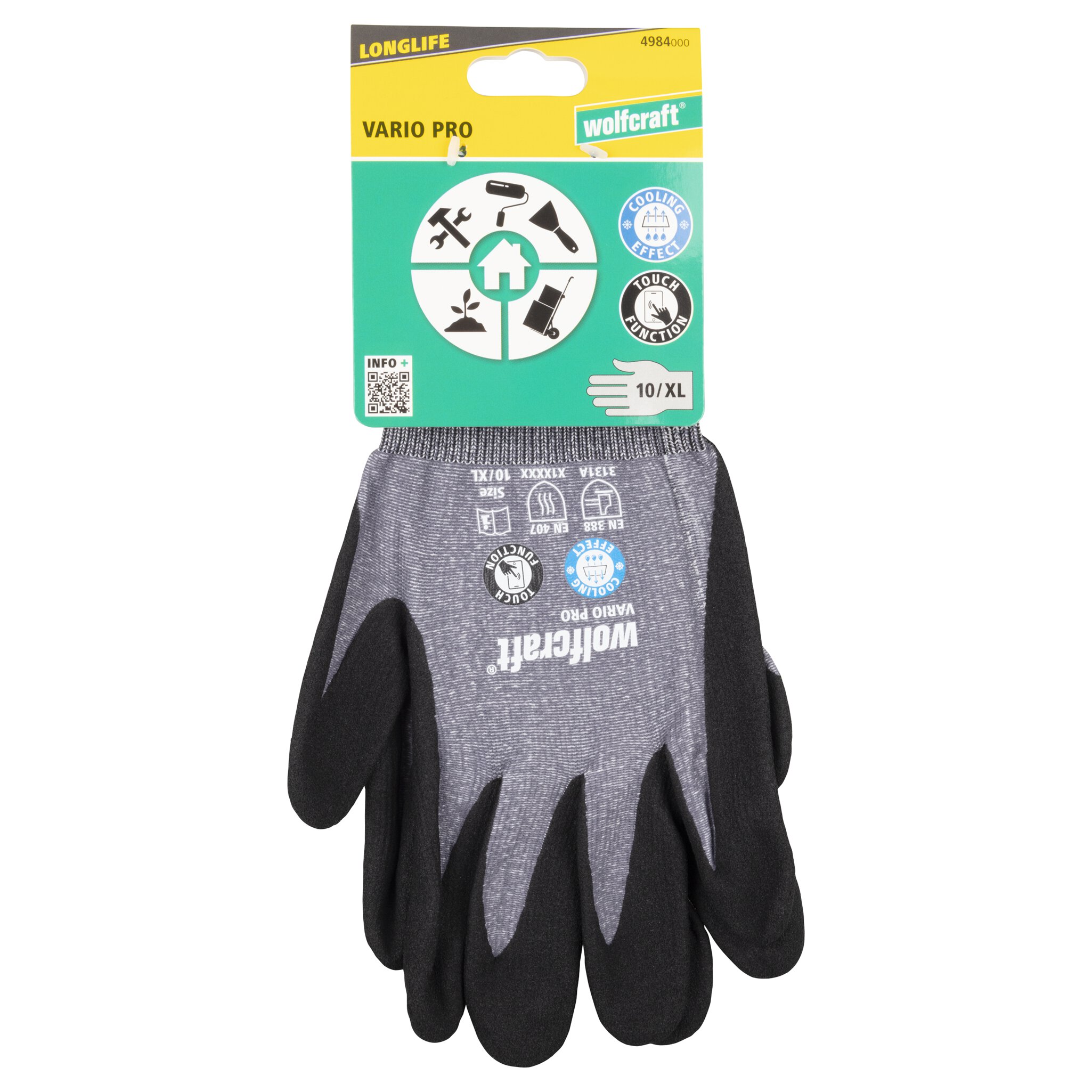1 par de guantes de trabajo VARIO PRO, talla 10