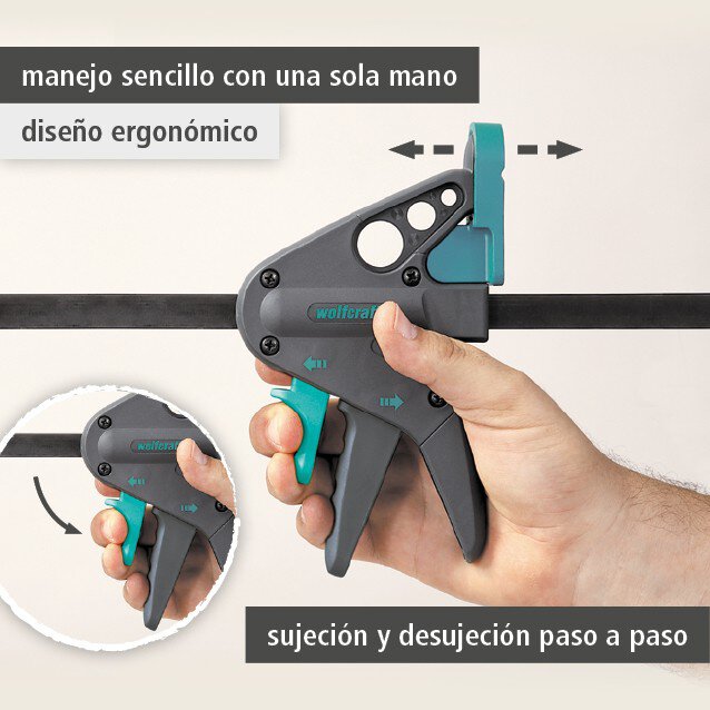 1 sargento de barrilete para mesa de trabajo PRO 65-150-W