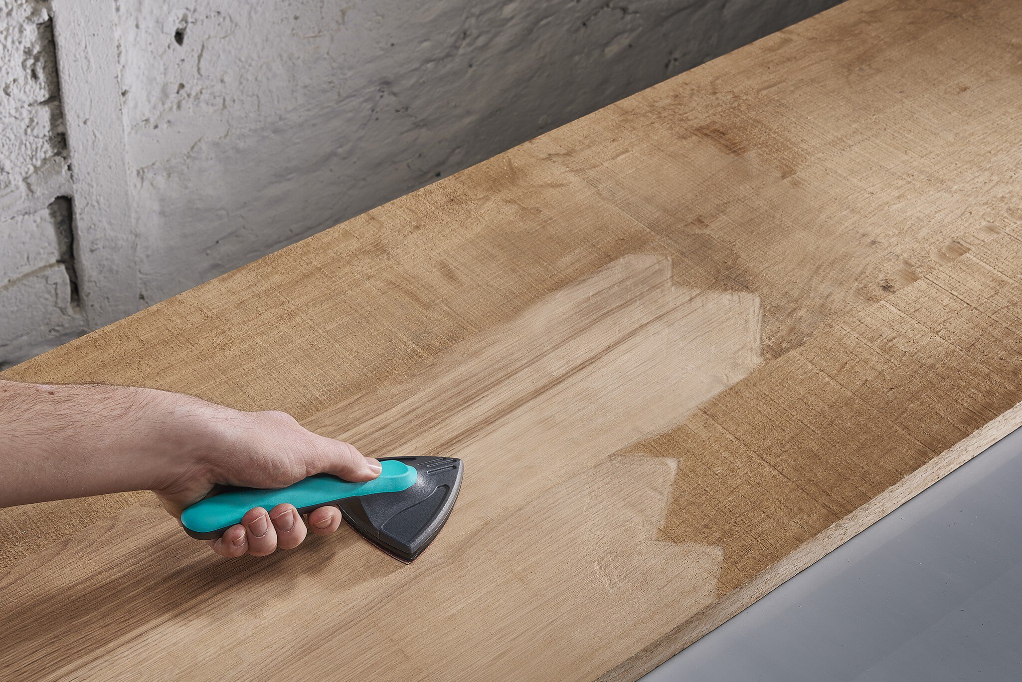 Juego de hojas abrasivas autoadherentes para madera/metal, tamaño de grano: 40/60, 5 piezas