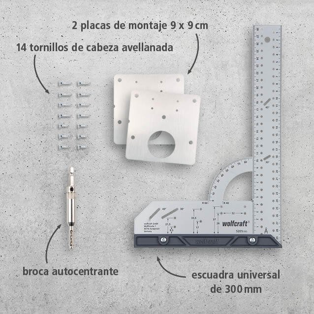 Juego de proyecto "Reparación de bisagras de cazoleta – Lado de la puerta"