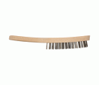 1 cepillo manual de alambre de acero, modelo de madera 280 mm