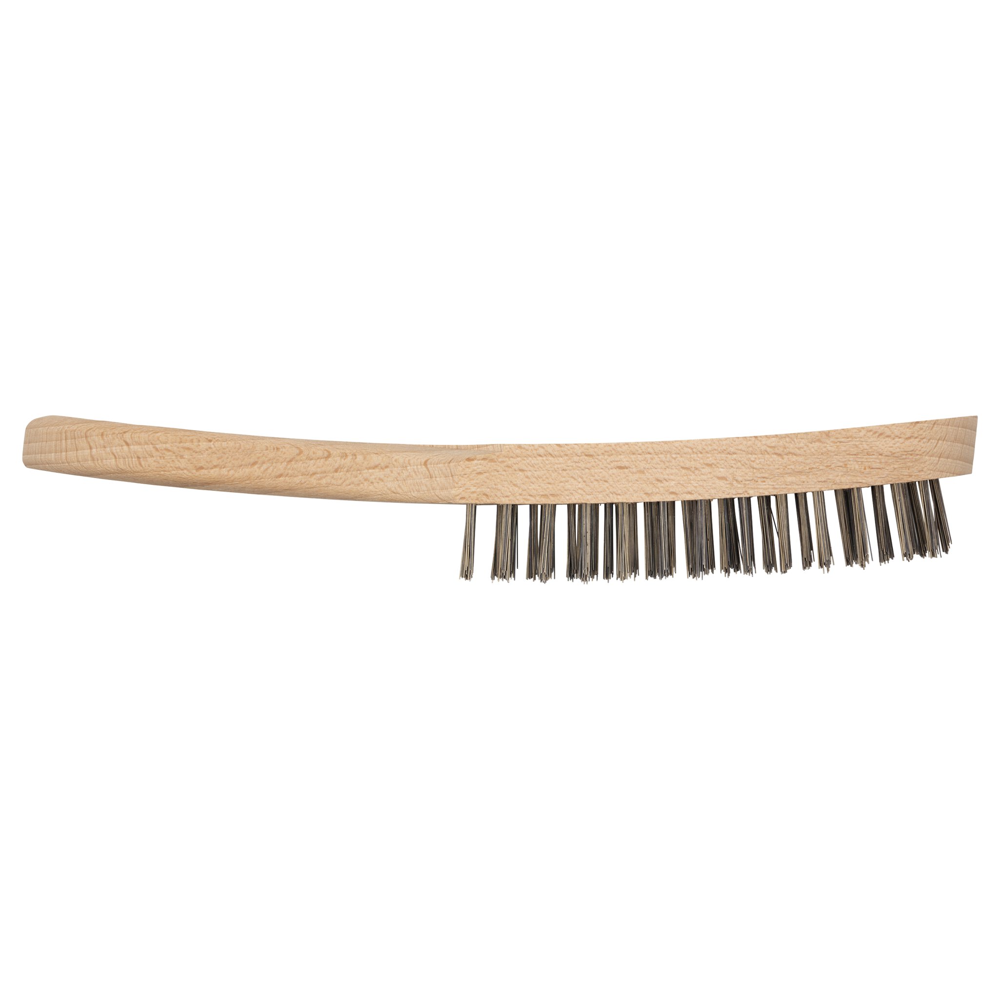 1 cepillo manual de alambre de acero, modelo de madera 280 mm