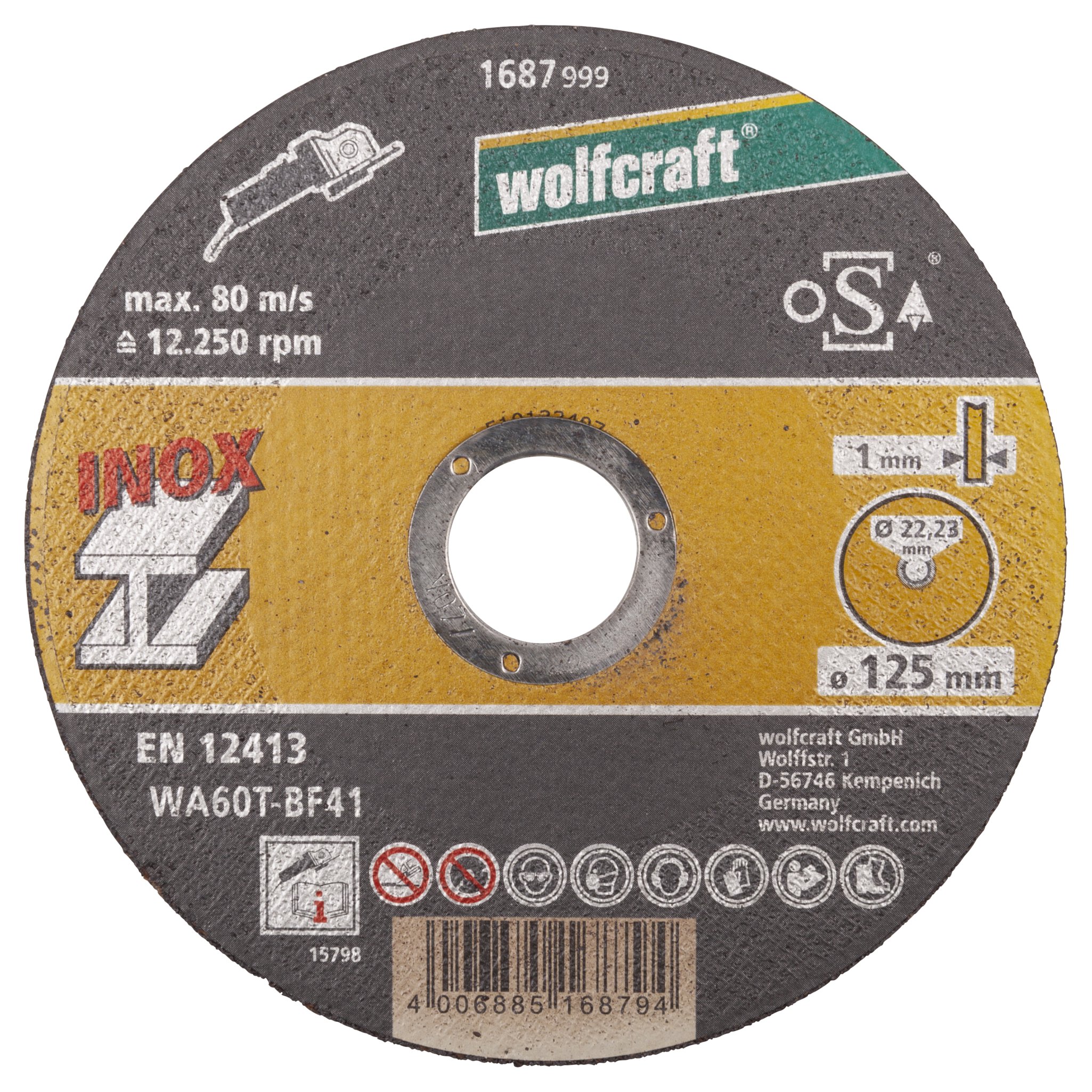 10 discos de corte para acero inoxidable, extrafinos, Ø 125 mm
