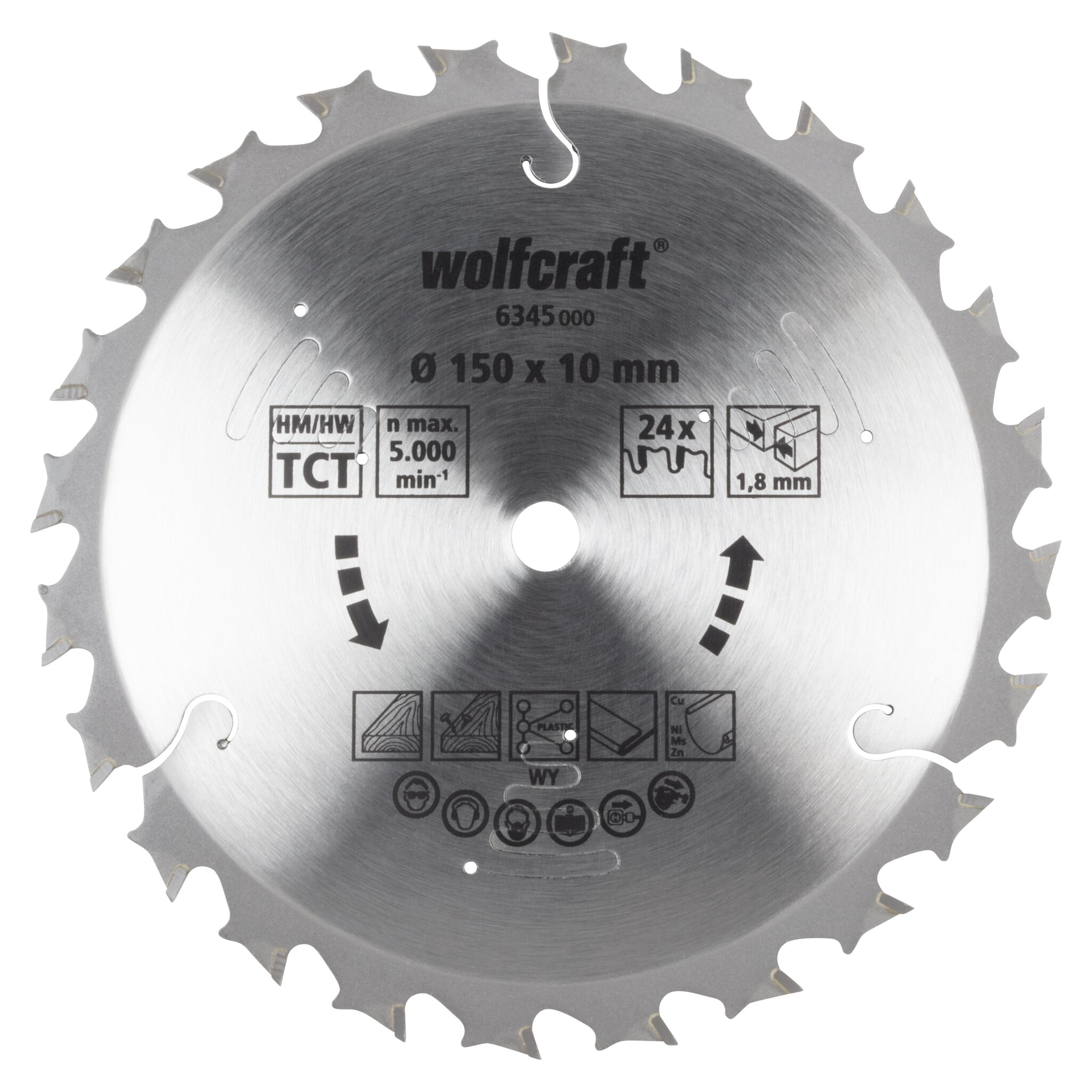 Disco de sierra circular para sierras circulares de mano a batería, serie lila, Ø 150 mm
