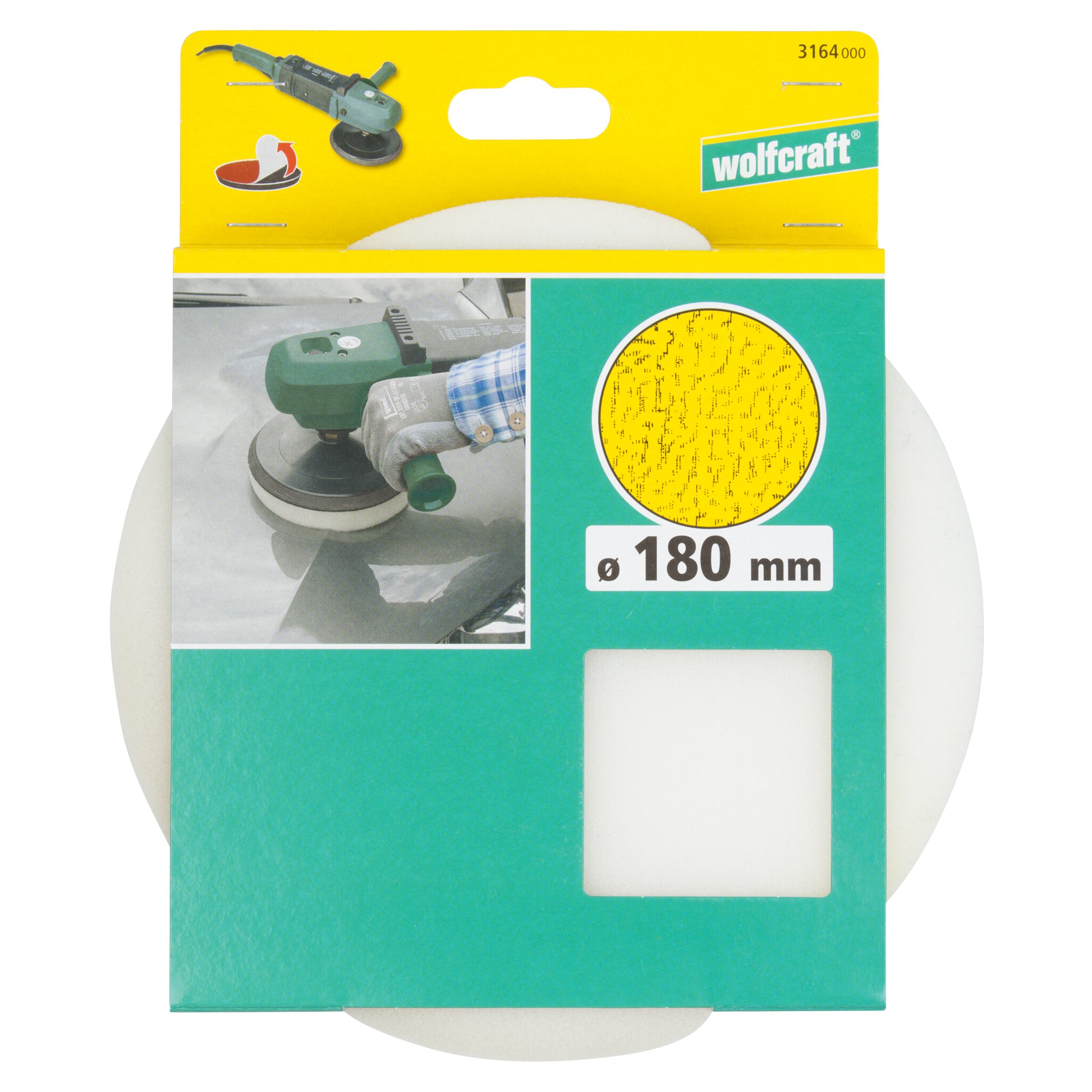 1 esponja de pulir adhesiva, ø 180 mm