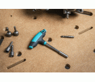 1 atornillador manual en T con racor para puntas 152 mm