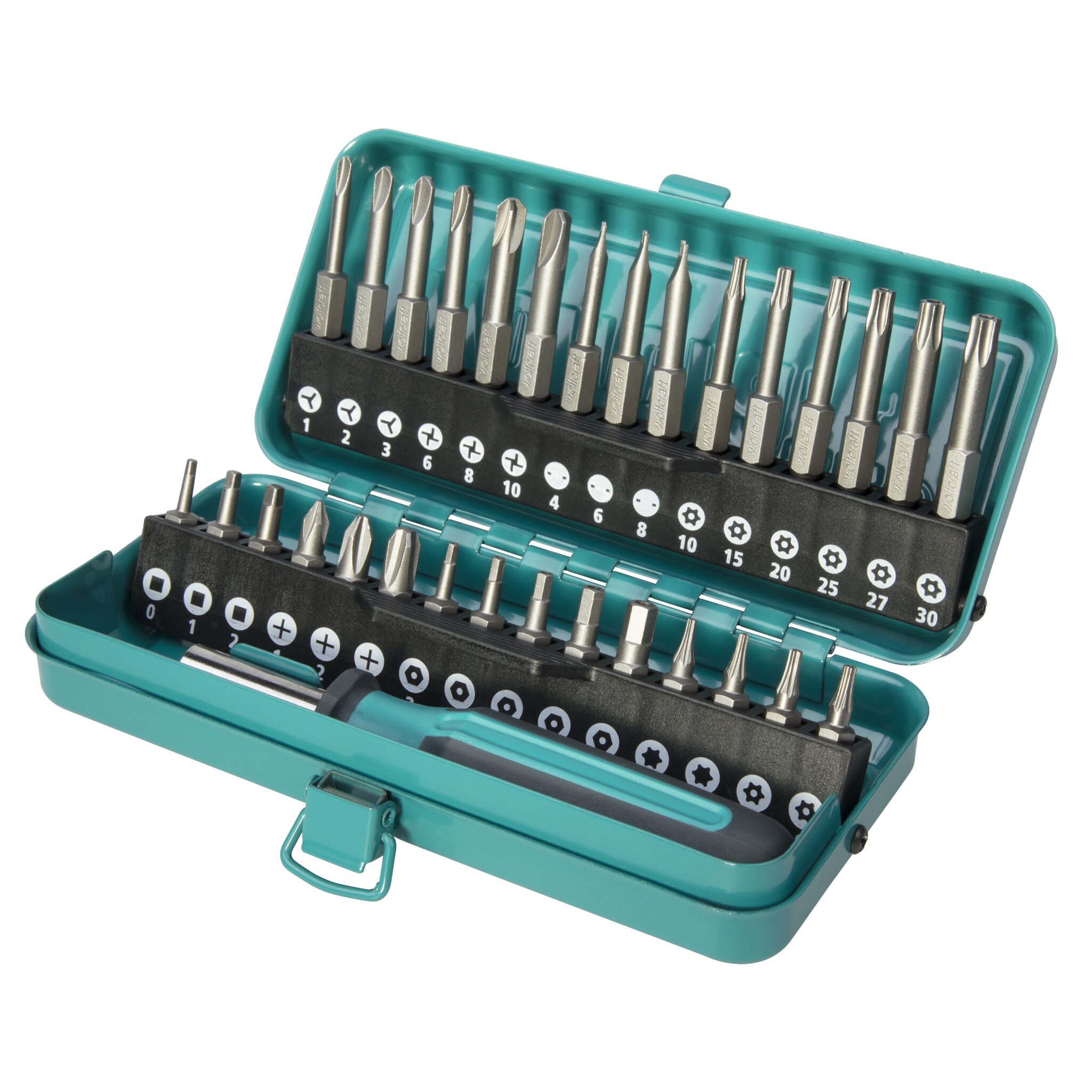 Caja de puntas Safety para tornillos de seguridad, 31 piezas