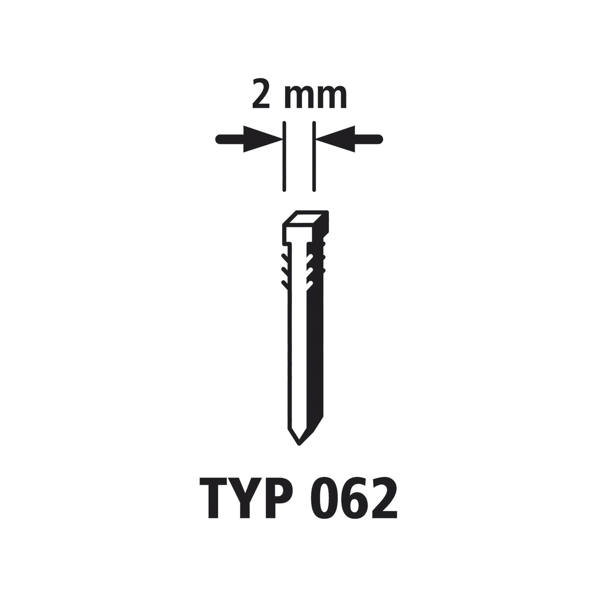 1000 clavos de tipo 062, 14 mm