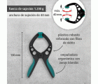 8 pinzas de resorte PRO, 40 mm