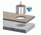 1 corona de perforación de diamante con vástago ø 35 mm